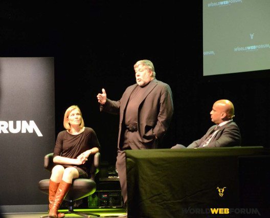Steve Wozniak auf dem WORLDWEBFORUM 2015 (Bild: worldwebforum.com)