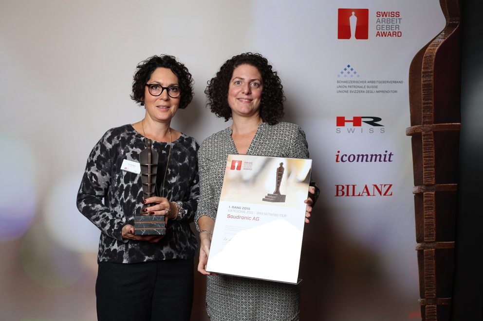 Gewinner in der Kategorie „Mittelgrosse Unternehmen“: Soudronic AG. (Bild: icommit GmbH)