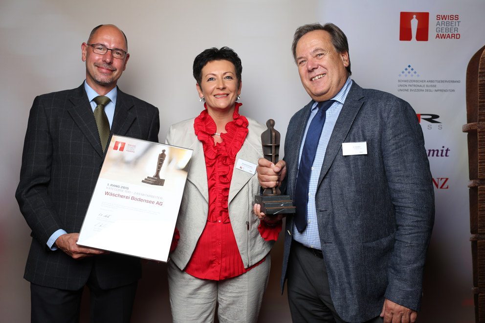 Gewinner in der Kategorie „Mittelgrosse Unternehmen“: Wäscherei Bodensee AG. (Bild: icommit GmbH)